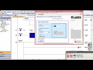 9. Mitsubishi PLC link LabVIEW by TCP/IP