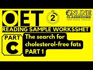 OET Reading Part C Practice Test Sample for Nurses & Doctors | Free Fats | OET Online Classroom