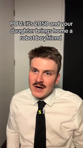 Kelly McLean | POV: it’s 2050 and your daughter brings home a robot boyfriend | Instagram