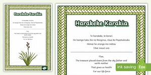 Harakeke Karakia Display Poster