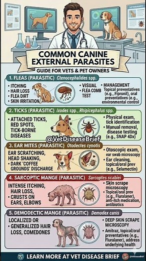 Canine External Parasites Guide: Fleas, Ticks, and Mange Explained