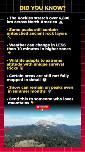 Secrets Hidden Inside the Rocky Mountains NO ONE Talks About 🤯🏔️
