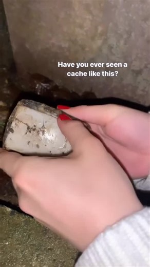 Geocaching | 😮 Have you ever seen a geocache like this? 😮 Reel by cacheyoulater. Reel: A geocacher is between a building and the sidewalk. Several... | Instagram