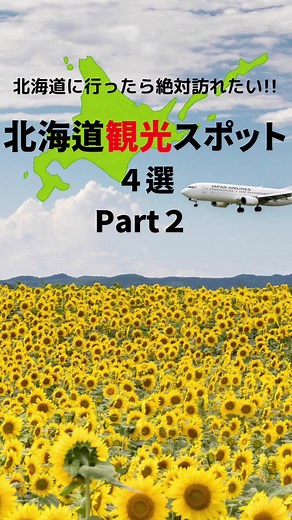 北海道観光スポット4選🌻 #北海道旅行 #おすすめスポット #阪急交通社