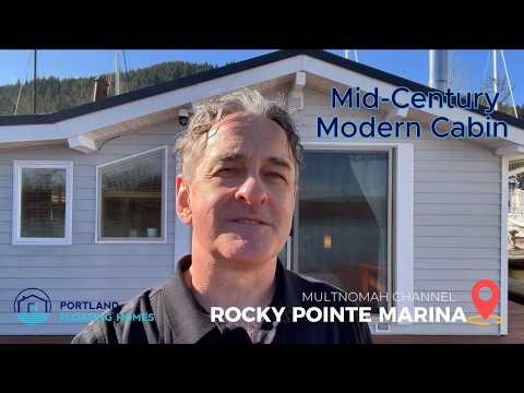 Floating Home, Mid-Century Modern Meets Cabin - On The Multnomah Channel!
