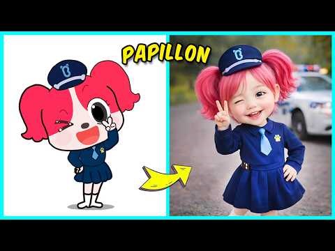 SHERIFF LABRADOR Versión Bebé👶😍 + Adivina la voz: Doberman, Papillon, Labrador