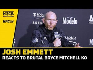 Josh Emmett Reacts To Brutal Bryce Mitchell KO: 'It's Hard To Celebrate' | UFC 296 | MMA Fighting
