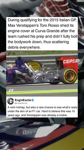 Verstappen’s Engine Cover EXPLODED in Qualifying #car #f1 #race