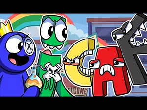 Alphabet Lore Vs Rainbow Friends 🎤 FNF Friends To Your End Animation