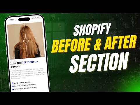 Custom Shopify Sections: Mobile Friendly BEFORE & AFTER Slider (Interactive)