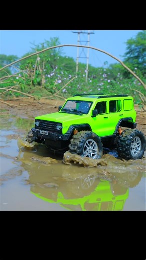 😱 Truck Car Crossing Highway Deep Mud | CS Toy