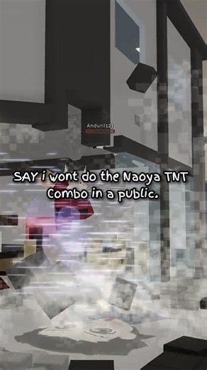 YEAH I HIT THE NAOYA TNT COMBO IN A PUBLIC #jujutsushenanigans #roblox #shorts #jjs #robloxedit #jjk