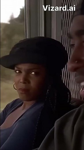 2PAC and JANET JACKSON on the set of POETIC JUSTICE