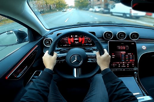 2022款奔驰C级C200旅行版 AMG 第一视角试驾