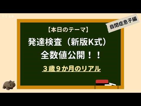 【自閉症育児編｜発達検査（新版K式発達検査）の全てを公開します】｜３歳９か月時点（単語のみ・会話不可）｜#036
