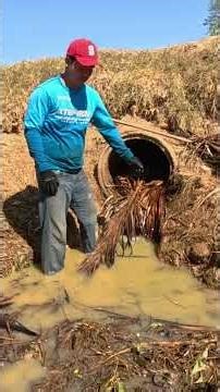 Straw Turned This Ditch Pipe Into a Solid Block — Watch Us Clear It