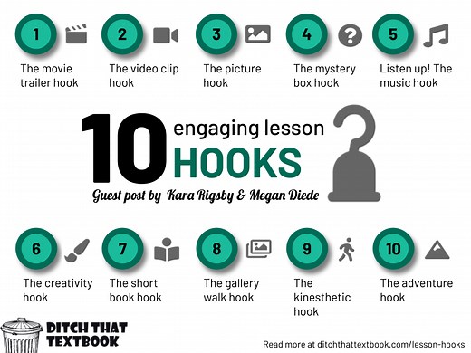 Captain of a hook: 25 engaging lesson introduction ideas