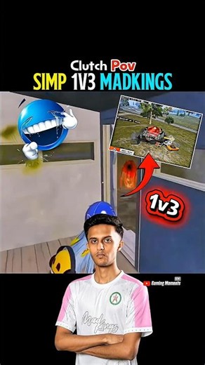 Simp’s FUNNIEST 1v3 Ever #simp #madkings #bmps #bgmi