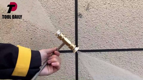 Tool Daily Gutter Cleaner Attachment for Pressure Washer, with 4 Nozzles Tips, 1/4 Inch Quick Connect, 4000 PSI