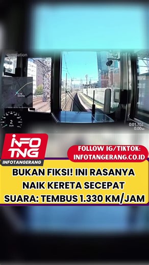 Sebuah simulasi visual yang memperlihatkan sensasi menaiki kereta supersonik viral dan menarik perhatian publik. Video tersebut menggambarkan bagaimana rasanya melaju di atas rel dengan kecepatan Mach 1, atau setara dengan 1.330 km/jam, yang membuat kereta tercepat saat ini terasa lambat. ​Dalam tayangan simulasi yang berlatar di Jepang tersebut, terlihat pemandangan kota dan stasiun terlewati hanya dalam kejapan mata. Sebagai perbandingan, kereta tercepat di Jepang saat ini melaju sekitar 320 k
