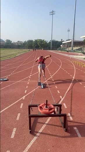 “Speed + Strength Combo ⚡ | Drag Block Start Technique #viral #athlete #speed #sprint #gym