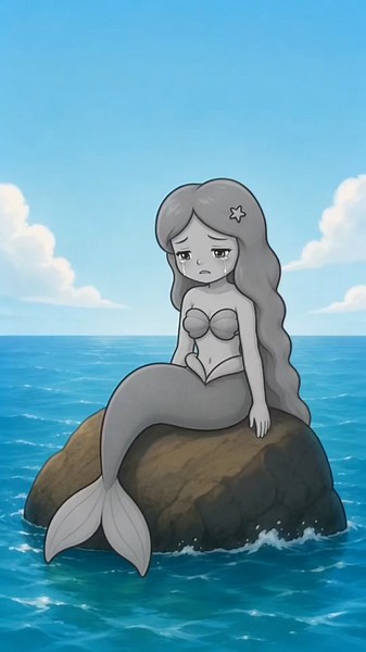 Saving a crying mermaid with markers! 🧜‍♀️✨ #shorts #coloring #cartoon