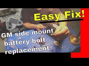 How to replace battery side post terminal bolts on GM Vehicles The Better Battery Bolt