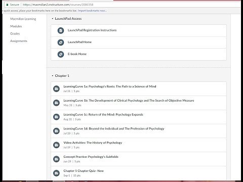 STUDENT REGISTRATION: Connecting your Canvas and LaunchPad Accounts
