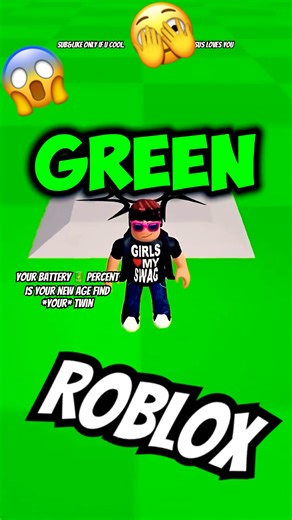 Roblox but If I Touch the Colour Green the Game Switches Meme Fun! 😂🎮 Green Roblox Object Reaction
