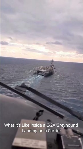What It’s Like Inside a C-2A Greyhound Landing on a Carrier