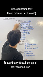 847 reactions | Kidney function test (blood calcium =lecture 2) #bloodcalcium #kft #kidneyfunctiontest | Mujahid Khan | Facebook