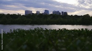 Rosslyn, Virginia Across the Potomac River in front of Rosslyn, Virginia on a Summer Afternoon Wide