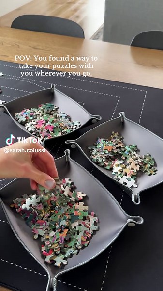 Portable Puzzle Mat for Travel and Fun