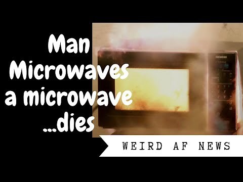 Man microwaves a microwave and blows himself up