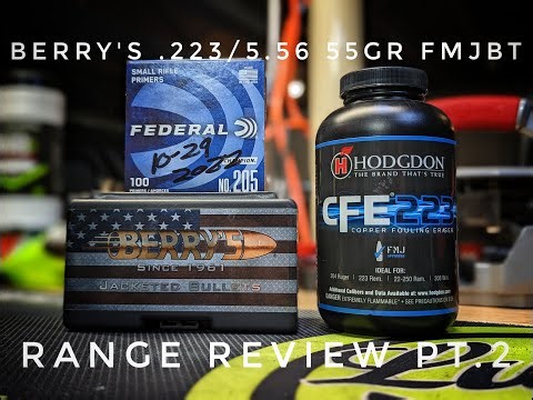 Berry's 223 5.56 55gr FMJBT Range Review Pt 2
