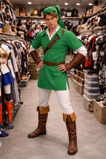 Hero Fantasy Cosplay Costume,green Tunic Outfit With Belt, Adventure Warrior Costum. - Etsy
