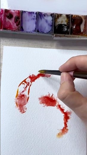Koi Fish Watercolor Painting Beginner Tutorial #art #shortfeed #satisfiyingart #painting #viralart