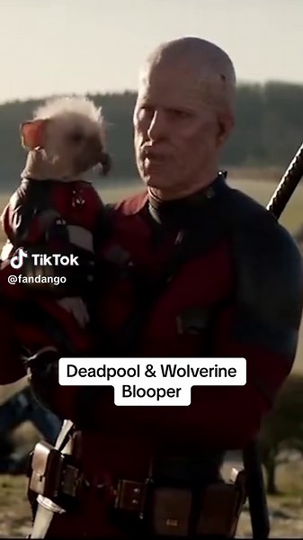 here’s an intimate behind the scenes blooper from #deadpoolandwolverine 🫣 #deadpool #dogpool #wolverine #deadpool3 #ryanreynolds #hughjackman