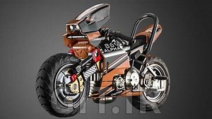 Futuristic Motorcycle Modeling, Unwrapping and Texturing