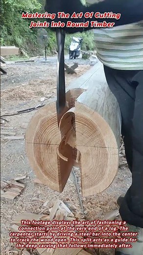 Mastering The Art Of Cutting Joints Into Round Timber