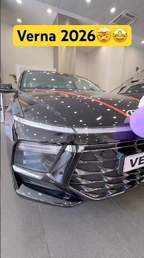 The all new Verna (2026) facelift is here 🤯🤩🚀 comment down black aur white ?? 🧐 #verna #hyundai