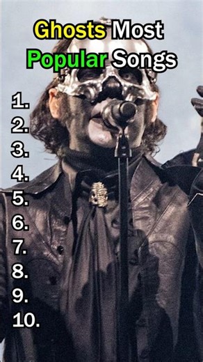 The Most POPULAR GHOST Songs Ever! #ghost #shorts #tobiasforge