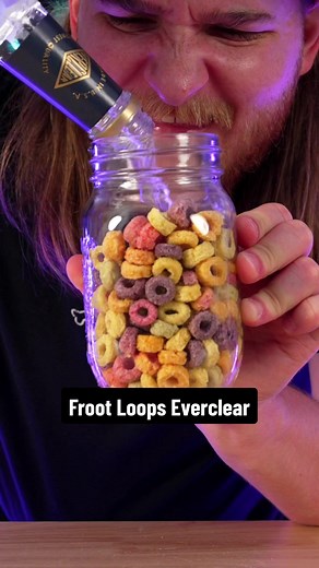 I left Froot Loops Cereal in Everclear #fyp #dokaryan #frootloops