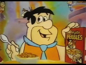 1988 Fruity Pebbles Classic Breakfast Cereal Television Commercial - The Flintstones