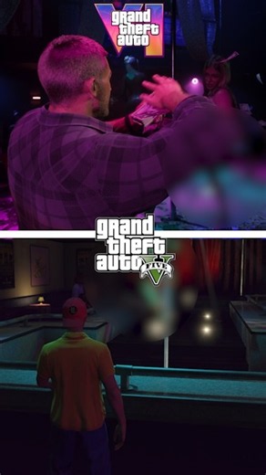 GTA6 Strip Tease vs GTA 5 ! 😅 #shorts #gta6
