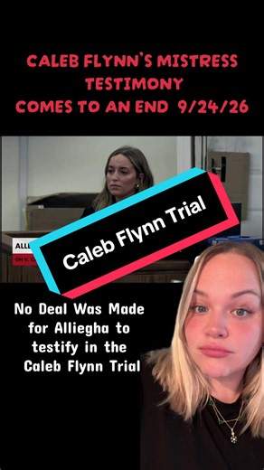 The defense ended their cross-examination with the two questions we have all been wondering. Now the real question is could Alleigha have charges brought against her? #TrueCrime #TrueCrimeTikTok #CalebFlynn #AshleyFlynn #CourtTok