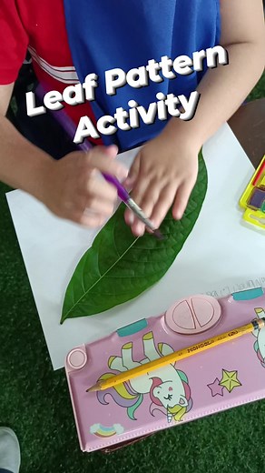 Kids love leaf pattern activity. This will also amaze them. #activityforkids #LearningResources #artwork #artactivities | Teacher Sheila's Corner