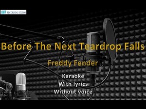 Freddy Fender - Before The Next Teardrop Falls with lyrics - Karaoke(without voice)