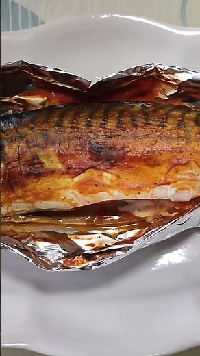 СКУМБРИЯ В ФОЛЬГЕ ЗАПЕЧЕННАЯ В ДУХОВКЕ, ПРОСТО РЕЦЕПТ, СОЧНАЯ И ВКУСНАЯ