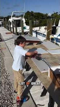 Making steady progress on our expedition trawler with the help of my family